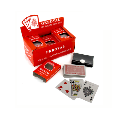 Baraja americana de plastico OKRoyal 12pz